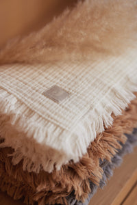 DECKE MUSLIN 75X100 CM - IVORY