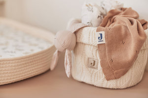 BABY SCHMUSETUCH / SCHNULLERTUCH - HASE NOUGAT