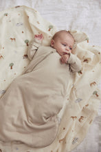 Lade das Bild in den Galerie-Viewer, SCHLAFSACK FÜR NEUGEBORENE 60 CM - BASIC STRIPE NOUGAT
