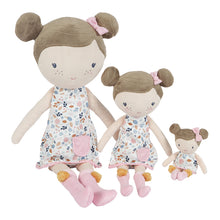 Lade das Bild in den Galerie-Viewer, KUSCHELPUPPE ROSA &quot;SPRING FLOWERS&quot; STOFFPUPPE
