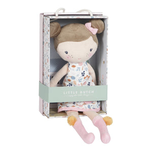 KUSCHELPUPPE ROSA "SPRING FLOWERS" STOFFPUPPE