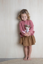 Lade das Bild in den Galerie-Viewer, KUSCHELPUPPE ROSA &quot;SPRING FLOWERS&quot; STOFFPUPPE
