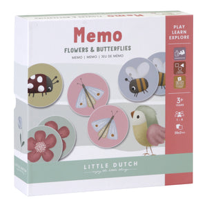 MEMO - FLOWERS & BUTTERLIES