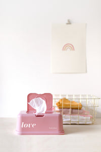 FEUCHTTÜCHERBOX - ROSA LOVE